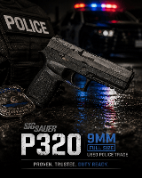 (1) One Police Trade Sig Sauer P320 9mm 17 Round Capacity - 2 of 5
