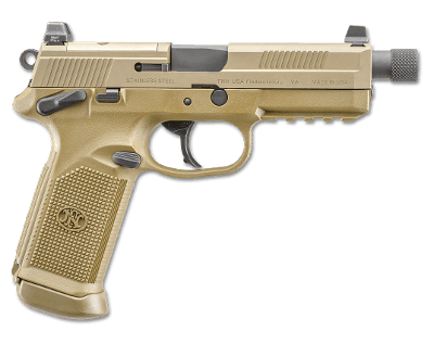 FN FNX-45T Tactical 45 ACP 15 RD FDE Night Sights FNX45 Ms 66968 - Image 2 of 5