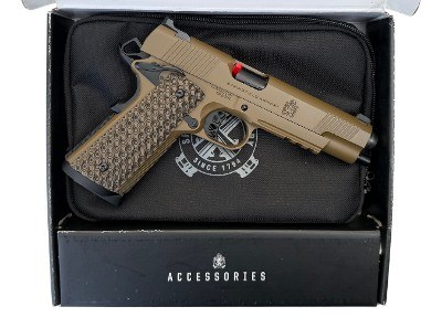 Factory Demo Springfield TRP 45 ACP W/ Light Rail Coyote Brown 1911 FDE PC9125LRCB - Image 2 of 3