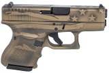 GLOCK 26 GEN 4 9MM BURNT BRONZE BATTLE WORN FLAG - Image 1 of 1