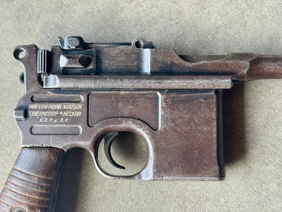Mauser C96 Model 1930 Chinese Contract 7.63 Mauser Box Cannon Stock Holster Rig - Image 5 of 21