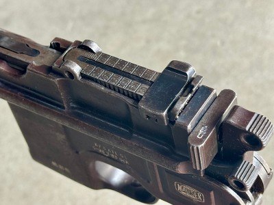 Mauser C96 Model 1930 Chinese Contract 7.63 Mauser Box Cannon Stock Holster Rig - Image 9 of 21