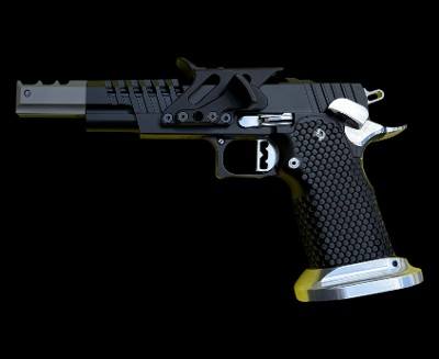 Masterpiece Arms DS9 Comp Open 9mm Black & Silver 2011 Optics Ready S2 Grip MPAOPENGUN - Image 2 of 2
