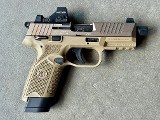 FN 502 Tactical FDE Threaded 22 LR Holosun HS407K +4 Mags & Original Box - 3 of 11