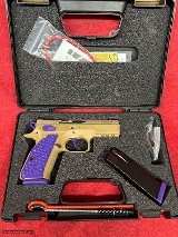 CZ Shadow 2 Compact 9mm PBJ Peanut Butter & Jelly Purple / Tan 91252-PBJ - Image 2 of 9
