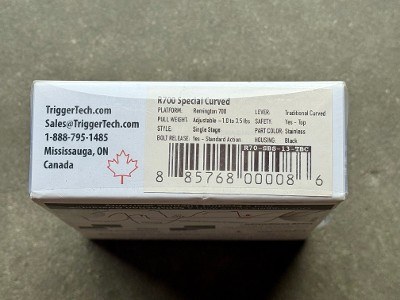 Triggertech Remington 700 Special Single-Stage Curved Stainless Trigger - Image 3 of 5