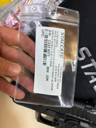 Staccato 2011 CS 3.5 Optic Ready 9mm – AL Frame, DLC/SS Bull Barrel, Excellent Condition - Image 7 of 7