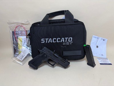 Staccato 2011 HD P4 9mm Premium Package – DLC Bull Barrel, CS Frame, Excellent Condition - Image 1 of 6