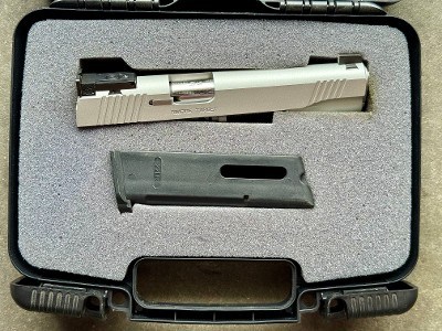 Kimber 1911 22 LR Conversion Kit Rimfire Target Slide Silver & Mag Original Case - Image 8 of 8