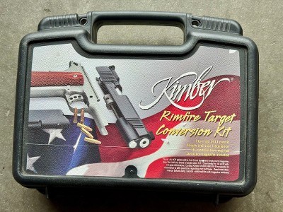 Kimber 1911 22 LR Conversion Kit Rimfire Target Slide Silver & Mag Original Case - Image 3 of 8
