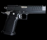 Masterpiece Arms DS9-TC Hybrid Comp 9mm 2011 Trijicon Optics Plate A2 Grip Black & Stainless - Image 1 of 2