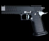 Masterpiece Arms DS9-TC Hybrid Comp 9mm 2011 Trijicon Optics Plate A2 Grip Black & Stainless - Image 2 of 2