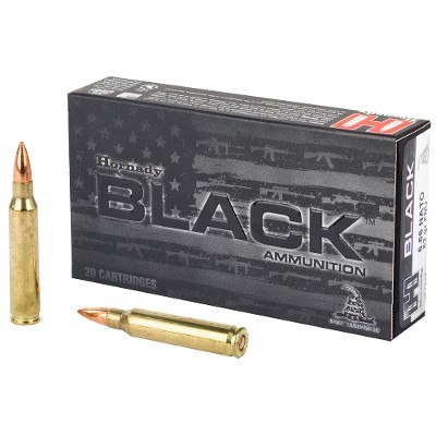 Hornady Black 5.56 NATO Ammo 62 grain FMJ Case of 200 Rounds 81263 - Image 1 of 1