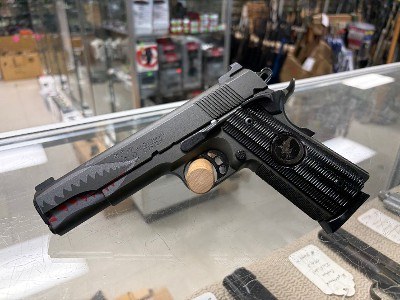 Nighthawk Custom GRP .45 ACP 1911 – Custom Shark-Mouth Black Nitride Finish - Image 1 of 5