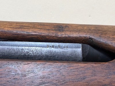 Springfield Armory M1 Garand .30-06 – WWII Receiver, SA 5-49 Barrel, Wood Stock - Image 10 of 11