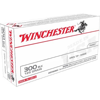 Winchester USA 300 Blackout Ammo 125 grain FMJ OT Case of 200 Rounds USA300BLK - Image 1 of 1