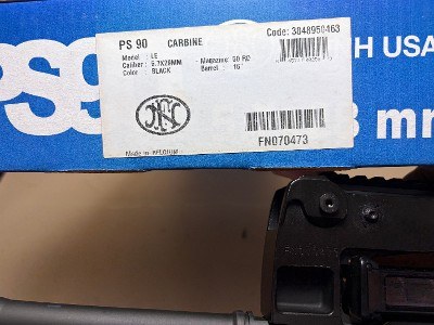 FN Herstal PS90 LE 5.7x28mm Black Bullpup Carbine – 16