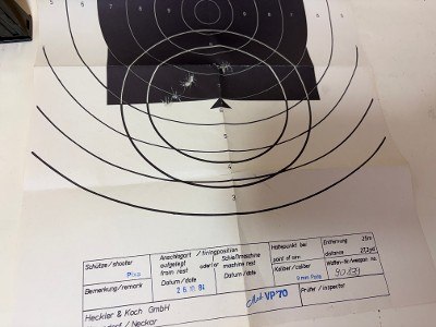 Heckler & Koch HK VP70Z 9mm – Original Box, Paperwork & Test Target - Image 8 of 8