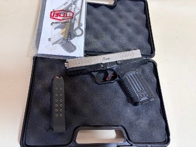 BUL Armory AXE C Cleaver Compact 9mm – 15-Round, Black/Silver, Factory Case Included - Image 1 of 7