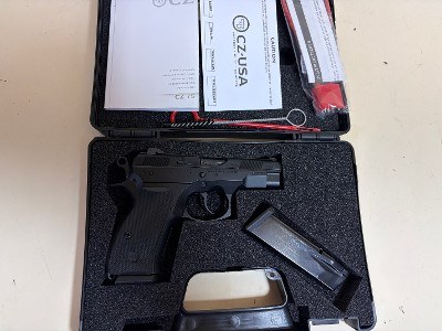 CZ 75 D PCR Compact 9mm – 15-Round, Black Polycoat, Factory Case Included - Image 1 of 9