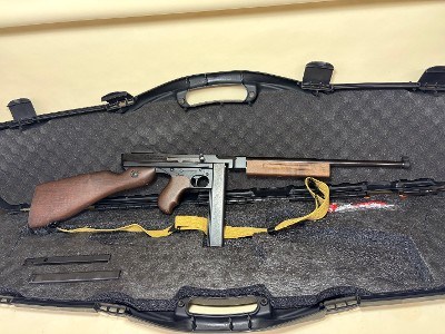 Auto-Ordnance Thompson M1 Lightweight .45 ACP – TM1C, Walnut Stock, Case & Extra Magazines - Image 3 of 19