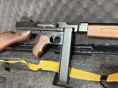 Auto-Ordnance Thompson M1 Lightweight .45 ACP – TM1C, Walnut Stock, Case & Extra Magazines - Image 5 of 19