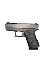 USED Glock 43X 9mm Slimline Compact Pistol – Custom Textured Grip - Image 1 of 4