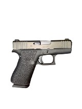 USED Glock 43X 9mm Slimline Compact Pistol – Custom Textured Grip - Image 2 of 4