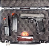 USED SIG Sauer P365 X-Macro TACOPS 9mm – Optics Ready, X-Ray3 Sights, Magwell & 17-Round Magazines - Image 1 of 7
