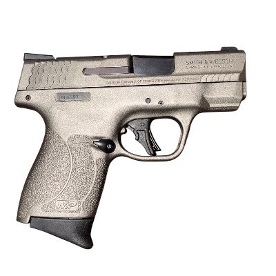USED Smith & Wesson M&P9 Shield Plus 9mm Tungsten Gray Thumb Safety - Image 2 of 5