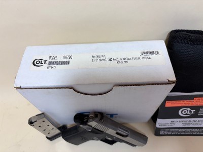 Colt Mustang XSP .380 Auto Stainless / Black Polymer 2.75