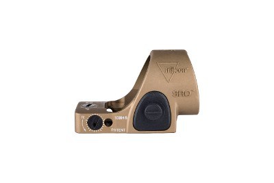 *NEW* Trijicon SRO Adjustable 2.5 MOA Green Dot Coyote Brown 2500035 Free Shipping - Image 1 of 2