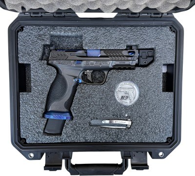 Pre Owned Smith & Wesson M&P9 2.0 Metal HD Spec V 9mm Performance Center Blue Comped 14284 - Image 4 of 5