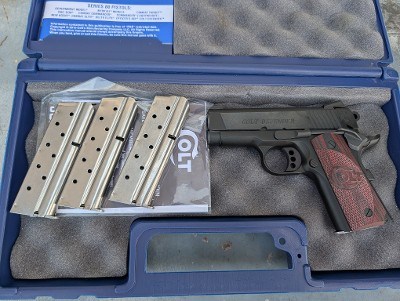 Colt LW Defender 1911 9mm 9+1 4 Mags Front Night Sight - Image 1 of 3