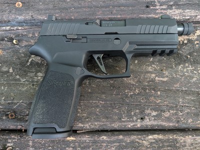 Used Custom Sig Sauer P320 Carry 9mm 17+1 1/2x28 Threaded Barrel Supp. Height NS - Image 4 of 4