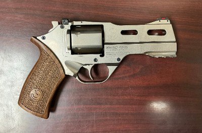 USED Chiappa Rhino 40DS .357 Magnum 4-Inch Revolver with Wood Grip and Hard Case - Image 2 of 5