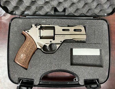 USED Chiappa Rhino 40DS .357 Magnum 4-Inch Revolver with Wood Grip and Hard Case - Image 1 of 5