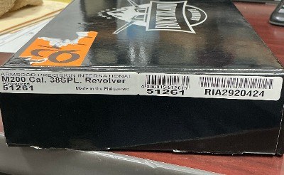 USED Rock Island Armory M200 .38 Special 4-Inch Parkerized Revolver – 51261 - Image 6 of 6