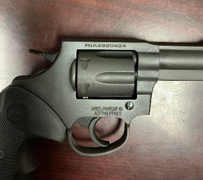 USED Rock Island Armory M200 .38 Special 4-Inch Parkerized Revolver – 51261 - Image 4 of 6