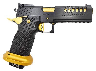 Masterpiece Arms DS9 Hybrid 9mm Black & Gold 2011 Optics Ready A2 Grip DS9HYB-BLK-G - Image 1 of 1
