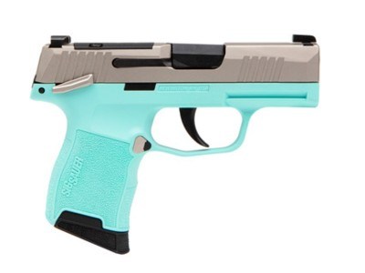 Sig Sauer P365 380 ACP Robin's Egg Blue & Silver 365-380-REB-MS - Image 1 of 1