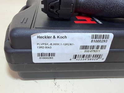 Heckler & Koch VP9SK-B 9mm Subcompact Pistol – Push-Button Mag Release, Case, 10rd & 13rd Magazines - Image 8 of 8