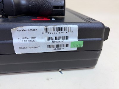 Heckler & Koch VP9SK 9mm Subcompact Pistol – 2 Magazines, HK Case, Made in Germany - Image 8 of 8
