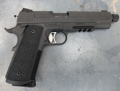 Pre-owned Sig Sauer 1911 45 ACP 8+1 Threaded Barrel - Image 2 of 2