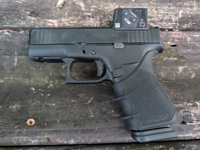 Used Glock 43X 9mm w/ Aimpoint COA 4 Mags Overwatch Precision Trigger Grip Sleeve - Image 3 of 3