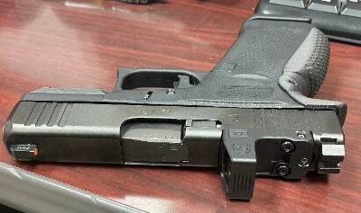 USED Glock 43X MOS 9mm – Primary Arms Optic, Night Sights, 2 Magazines & Case - Image 5 of 6