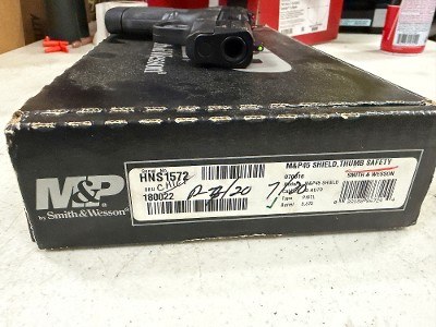 USED Smith & Wesson M&P45 Shield – .45 ACP, Thumb Safety, 3.375