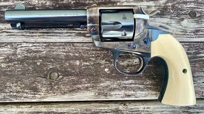 Colt SAA Bisley 38 WCF Single Action Army Case Color Hardened 4.75