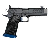 Masterpiece Arms DS9 IDPA-V2 9mm A3 Grip Comped Barrel Black & Blue Trijicon Optics Plate 2011 - Image 1 of 2