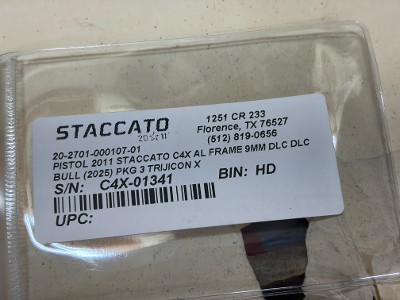 USED Staccato HD C4X Premium 9mm Compensated Pistol – Optics Ready, Four Magazines, Factory Bag - Image 7 of 7